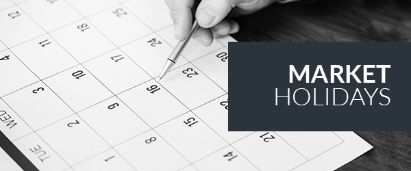 Market Holidays in December 2017